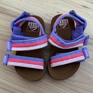 Baby Girl Reef Little Ahi Sandals Size 3/4